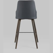 Стул полубарный Stool Group Коналл экокожа антрацит металлические ножки