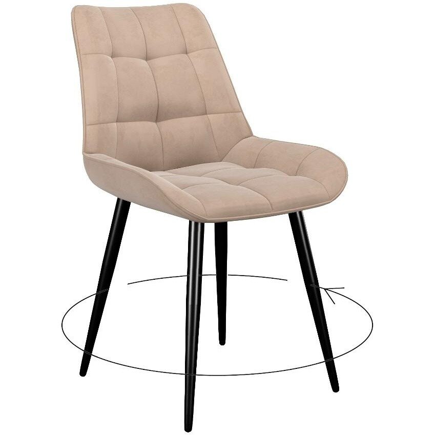 Стул DikLine 226 поворотный B03 BEIGE, ножки черные Стул DikLine 226 поворотный B03 BEIGE, ножки черные