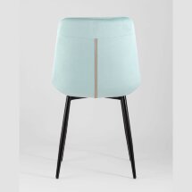 Комплект из двух стульев Stool Group Флекс велюр светло-голубой ножки из металла черные
