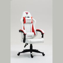 Кресло спортивное TopChairs Phantom бело-красный