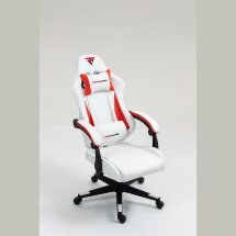 Кресло спортивное TopChairs Phantom бело-красный