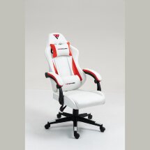 Кресло спортивное TopChairs Phantom бело-красный