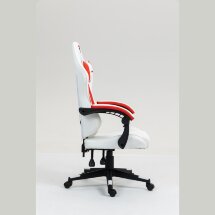 Кресло спортивное TopChairs Phantom бело-красный