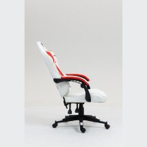 Кресло спортивное TopChairs Phantom бело-красный