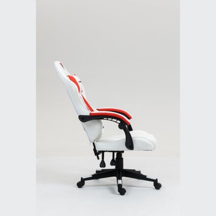 Кресло спортивное TopChairs Phantom бело-красный 