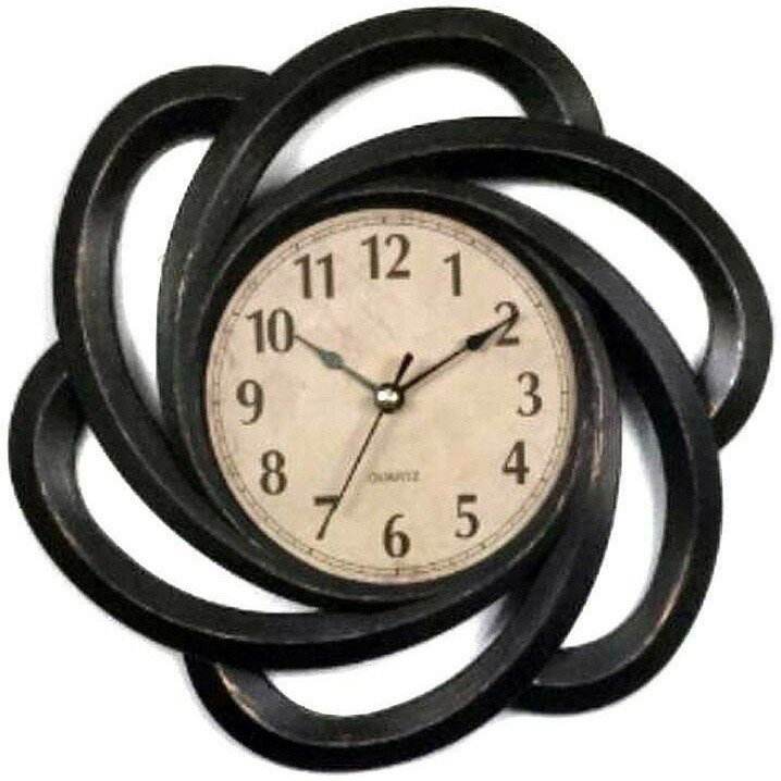 Часы настенные HOME DECOR 2925 темный орех Темный орех Часы настенные HOME DECOR 2925 темный орех Темный орех