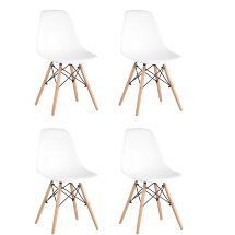 Стул Eames Style DSW белый x4