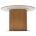 Керамический стол Mesa D120 белый мрамор M326 / oak 