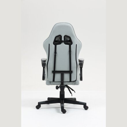 Кресло спортивное TopChairs Phantom серо-голубой 