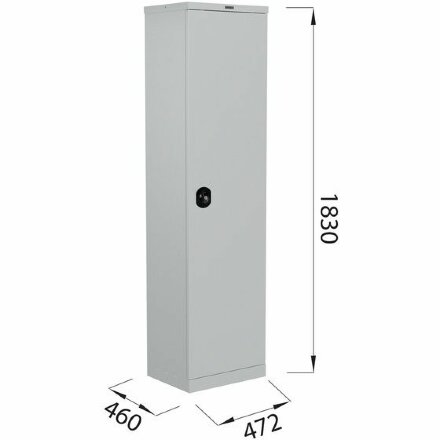 Шкаф металлический офисный BRABIX &quot;MK 18/47/46-01&quot;, 1830х472х460 мм, 30 кг, 4 полки, разборный, 291139, S204BR181202 
