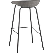 Стул барный Beetle Lite PU серый 2 шт
