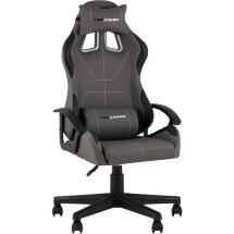 Кресло спортивное TopChairs Wyvern серо-черный