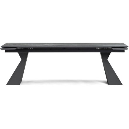 Керамический стол Денхольм 240(300)х100х75 mosco nero matt / черный 