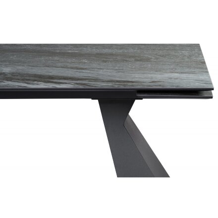 Керамический стол Денхольм 240(300)х100х75 mosco nero matt / черный 