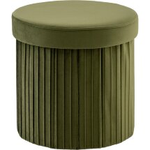 Пуф складной с ящиком Store Round травяной