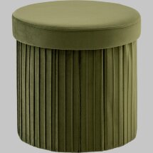 Пуф складной с ящиком Store Round травяной