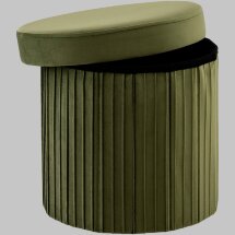 Пуф складной с ящиком Store Round травяной