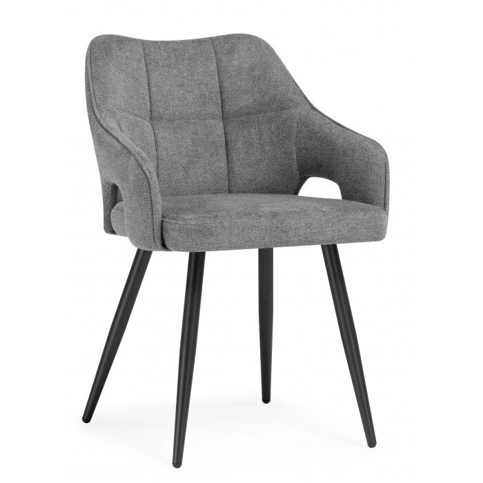 Стул на металлокаркасе Hera dark gray / black Стул на металлокаркасе Hera dark gray / black