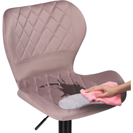 Барный стул Porch pink / black 