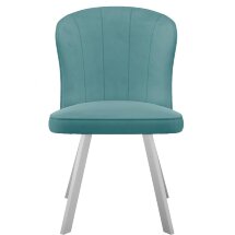 Стул DikLine 219 поворотный, B15 MINT, ножки белые