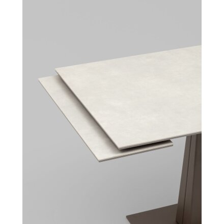 Стол Арнон 120-180/80/76 см керамика Carmen light grey 
