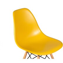 Стул обеденный DSW ножки светлый бук, горчичный Y-03