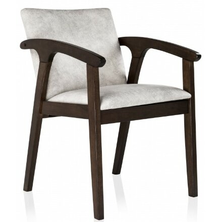 Стул деревянный Lono tobacco / light grey 