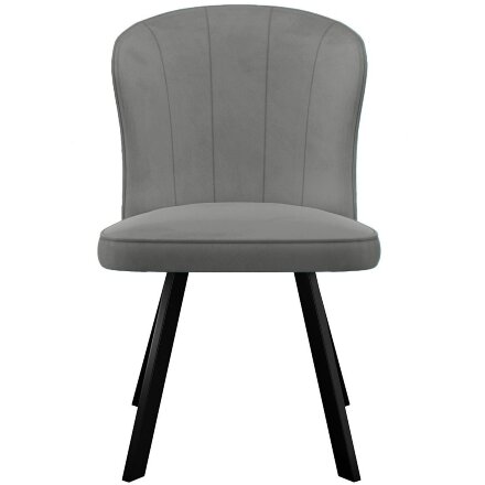 Стул DikLine 219 поворотный, B22 GREY, ножки черные 