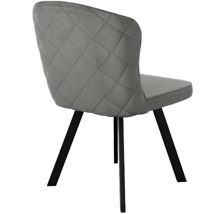 Стул DikLine 219 поворотный, B22 GREY, ножки черные 