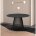 Стол TERNI 120 MATT BLACK MARBLE SOLID CERAMIC Черный мрамор матовый, керамика /Черн.каркас, ®DISAUR 
