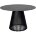 Стол TERNI 120 MATT BLACK MARBLE SOLID CERAMIC Черный мрамор матовый, керамика /Черн.каркас, ®DISAUR 