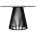 Стол TERNI 120 MATT BLACK MARBLE SOLID CERAMIC Черный мрамор матовый, керамика /Черн.каркас, ®DISAUR 
