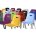Стул пластиковый на металлокаркасе Venezia-4 Viola purple 145 Фиолетовый