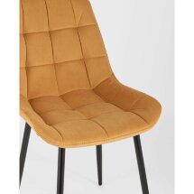 Комплект из двух стульев Stool Group Флекс велюр оранжевый ножки из металла черные