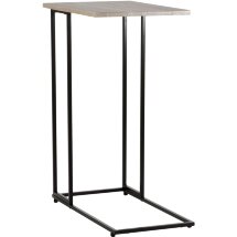 Журнальный столик Stool Group Рози 30х50х74 см, металлический каркас, столешница цвет дерево