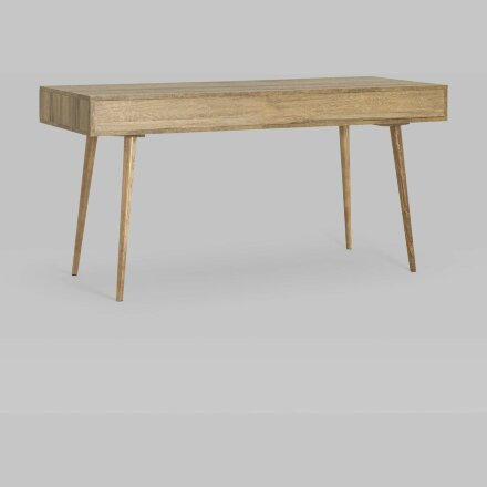 Стол рабочий Stool Group письменный Berber принт 18 с двумя ящиками ножки массив ясеня 