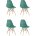 Стул Eames Style DSW серо-зеленый x4 