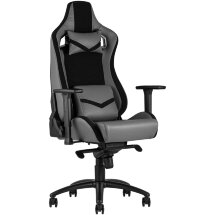 Игровое кресло Stool Group компьютерное TopChairs Racer Premium серое геймерское