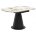 Керамический стол поворотный Teramo 135 gloss grand jade solid ceramic / бронзовый 