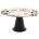 Керамический стол поворотный Teramo 135 gloss grand jade solid ceramic / бронзовый 