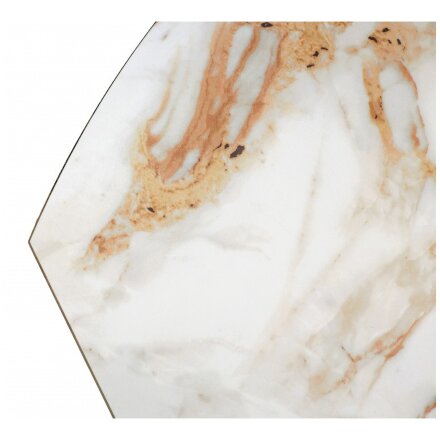 Керамический стол поворотный Teramo 135 gloss grand jade solid ceramic / бронзовый 