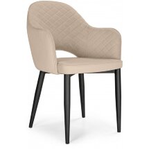 Стул на металлокаркасе Vener beige / black