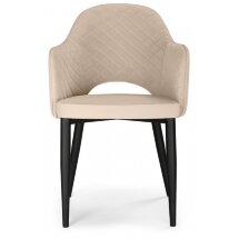 Стул на металлокаркасе Vener beige / black