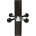 Вешалка-стойка BRABIX &quot;CR-274&quot;, металл/мрамор, 1,8 м, на диске диаметром 36 см, 5 крючков + 4 дополнительных, венге, 601744 Венге