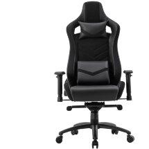Игровое кресло Stool Group компьютерное TopChairs Racer Premium черное геймерское