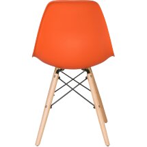 Стул обеденный DSW ножки светлый бук, оранжевый O-02