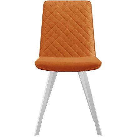 Стул DikLine 202 B17 TERRACOTTA, ножки белые 
