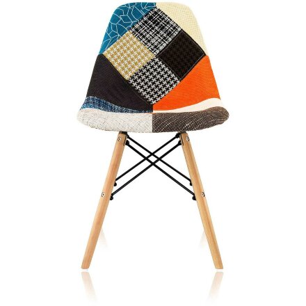 Стул Stool Group DSW Patchwork обивка ткань ножки массив дерева 