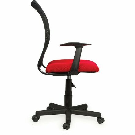 Кресло BRABIX &quot;Spring MG-307&quot;, с подлокотниками, комбинированное красное/черное TW, 531405 Красный