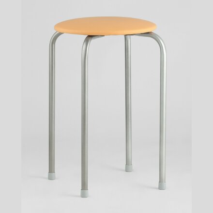 Табурет Stool Group Оранж мягкий  сахара, стальной каркас, сидение поролон, обивка кожзаменитель 